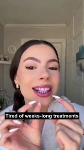 SG STOCK✨Fast Whitening✨Purple Teeth Whitening Strips/Purple Physical Fast Whitening Strips/Dental Care/Enamel Safe/Stain Removal/Easy Fit/Visible Brightening In 7 Days/紫色即刻美白牙贴
