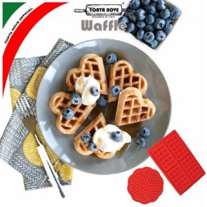 Cetakan silikon WAFFLE maker Cetakan kue Loyang wafel Torta Nove