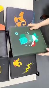 400 Chiếc Thẻ Chất Kết Dính Thẻ Pokemon Album Pikachu Thẻ Anime Cổ Điển Album Di Động Lưu Trữ Sách Pokemon