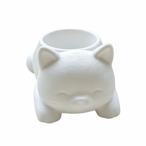 HUANG 3D Printed Cat Flower Pot Ornaments Cute Cat-shaped Storage Box Creative Multi-functional Succulent Planter Home Decor