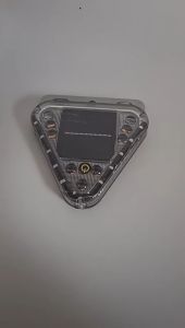 LED Solar Warning Light Anti Collision Truck Tail Flashing Light Touch Switch Wireless Strobe Triangle Lamp Tail Light