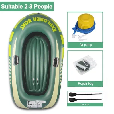 Inflatable Boat Sports Kayak Boat For 3-5 People Pvc Rubber Inflatable Boat Thickening Inflatable Boat Pump Fishing Boat with Oar Portable Boat Kayaking Inflatable Boat Fishing Inflatable Boat