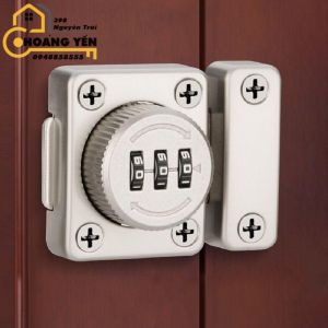 Khoá cửa thông minh có mã số giữ cửa gỗ cửa nhôm chống trộm chốt cửa ngang núm xoay vặn mật khẩu