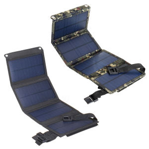 HOSPORT 20W Foldable Solar Panel 5V USB Folding Solar Panels Cell Portable Waterproof Outdoor Camping Hiking Mobile Phone Battery Solar Charger