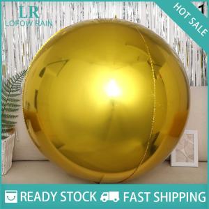LF Wholesale✨Flash Sale ✨ 4D Sphere 32 Inch Metal Mirror Effect Decorative Balloon For Celebrations And Party Decorations Filling With Helium Can Float