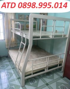 Giường ngủ tầng sắt hộp giường 2 tầng 1mx1m2 dài 2m giao hàng và lắp ráp giao nhanh HCMBD
