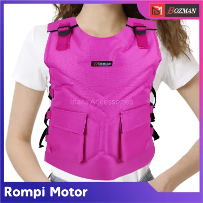 Rompi Motor Bikers Pelindung Dada Touring Chest Protector Anti Angin Anti Air Rompi Riding Premium Safety Vest