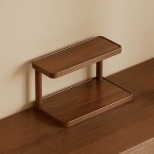 Sacesr Desktop Storage Racks Multi Layer Cup Holder Tea Set Display Shelf Indoor Wooden Organizer Practical Household Organization 9N5Q1