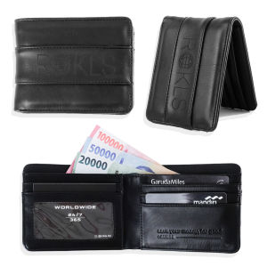 RCKLS.LTD Dompet lipat Royce Black pria Distro