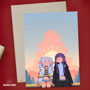Frieren Anime Inspired Card|Frieren: Beyond Journey’s End Card |Cute Aesthetic Anime Friendship Greeting Card