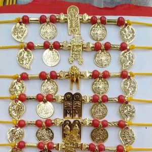 Gold plated jewelry thali set each one set price