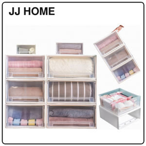 【JJ HOME】 Stackable Storage Drawer/Space-Saving Clothes Organizer/PP Wardrobe Storage box