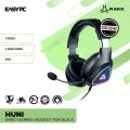 EasyPC | RAKK HUNI Wired 3.5 AUX STEREO SOUND 16.4M RGB COLORS White or Black / Cushion Foam Pair Gaming Headset RGB. 