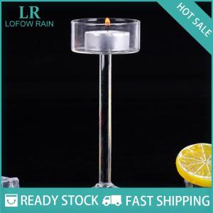 LF Wholesale✨Flash Sale ✨ 1Pc Glass Candle Holders Set Tealight Candle Holder Home Wedding Decor