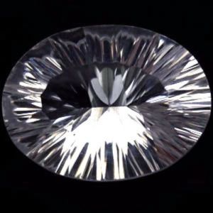 Natural White Brazil Quartz 21.92 Cts. Oval Eye Clean Grade AAA+ Loose Gemstone