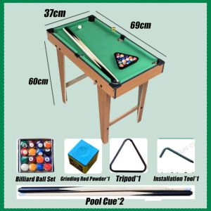 MAINAN BILLIARD DELUXE Anak Set Meja Biliar untuk Anak-anak Dewasa