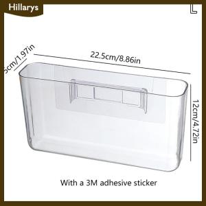 [Hillarys] Transparent Wall Storage Box Wall-mounted No Punch Bedside Racks Home Key Cosmetic Hanging Wall Mounted Organizer Storage Box
