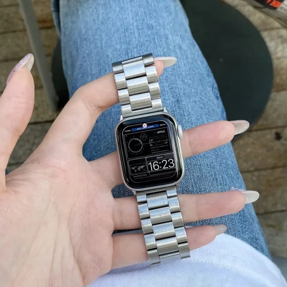 llogashop New Metal Watch strap 42mm 38mm 40MM 44MM