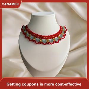 【CANAMEK】 New nhiều lớp ren tua Vòng cổ cho phụ nữ 2025 New thiết kế độc đáo xương đòn chuỗi Quà Tặng