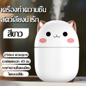 เครื่องฟอกอากาศ เครื่องทำความชื้น เครื่องพ่นไอน้ำ มีไฟ LED เปลี่ยนสี เครื่องพ่นอโรม่า ขนาดเล็ก ขนาดพกพา USB humidifier เครื่องเพิ่มความชื้น