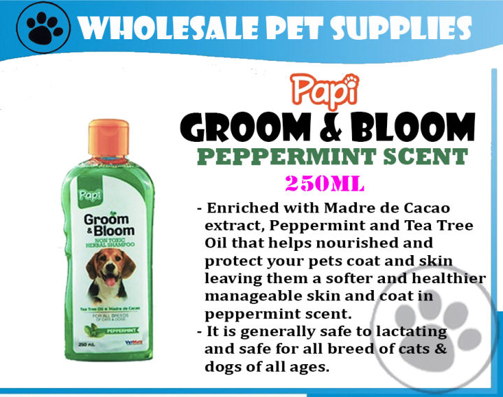 Papi Groom & Bloom Non Toxic Herbal Shampoo 250ml PEPPERMINT