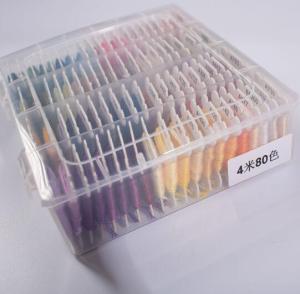 Embroidery Thread DIY Cotton Multi-Color Embroidery Yarn For Sewing Embroidery Thread Set With Organizer Box Threads