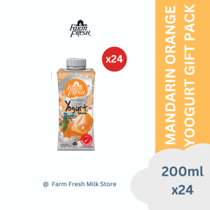 FARM FRESH UHT MANDARIN ORANGE YOGURT DRINK 200ML X 24 PACKS <LIMITED STOCKS>