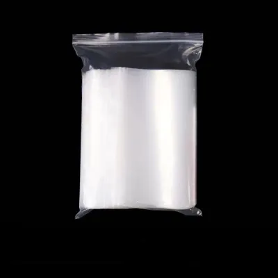 Polocat 100pcs Clear Plastic Food Storage Zip Lock Bag Packaging Sealed Bag Craft Supplies