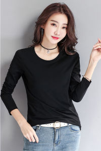 [ Xả Kho Giá Sốc ] Áo thun nữ cổ tròn dài tay giữ nhiệt chất thun lạnh co giãn ấm áp dễ thương