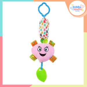 Kiddie Stuffs || Soft Hanging Rattle Toy with Teether Plush Animals C-Clip Ring Infant Newborn Stroller Car Seat Crib