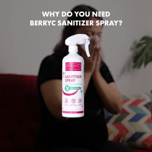 BERRYC Sanitizer Spray Bottle (300ml) 28 Days Protection HFMD Non Alcohol 宝宝小孩消毒液 消毒水 消毒喷雾 (300ml)