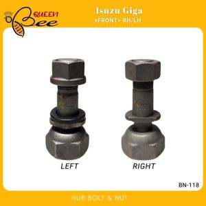 QUEENBEE BN-118 H.W. Isuzu Giga HUB BOLT & NUT Front RH /LH