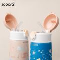 Scoora Zoy Botol Tumbler Stainless Sedotan Straw Cup. 