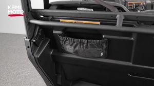 KEMIMOTO UTV Rear Backrest Storage Net Compatible with Can Am Defender Max Replacement New OEM # 715003019 Black (Sold in Pairs)