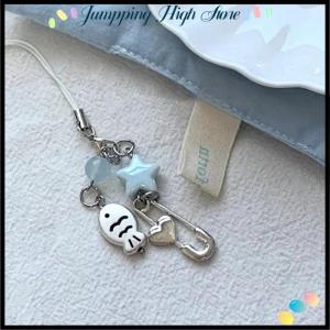 【Jumpping】 พวงกุญแจรูปดาวปลาขนาดเล็กสำหรับฤดูร้อนสายคล้องพวงกุญแจโทรศัพท์เครื่องประดับ Y2k ที่สวยงาม