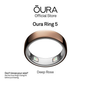 Oura Ring 5 Deep Rose - (Size 6 -13) Smart Ring for Health Sleep Fitness and More - Size First with Oura Ring 5 Sizing Kit