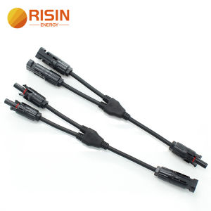 Risin 2Y chi nhánh amphenol MC4 kết nối song song 30A 1000V điện năng lượng mặt trời kết nối quang điện 2 cái Nam và Nữ