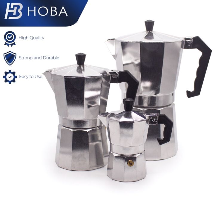 Hoba Coffee Maker Moka Pot Italian Top Aluminum Espresso Machine