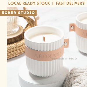 Aromame Soy Wax Scented Candle Aromatherapy Romantic/Fragrance Gift Ideas 大豆蜡香薰蜡烛木芯流星纹香氛蜡烛