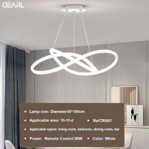 Geometric Circle Moon ChildrenS Room Light Nordic Internet Celebrity Smart Dining Bar Lamp For Bedroom