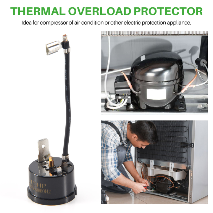Compressor Thermal Overload Protector for Hx1/3HP Refrigerator | Lazada