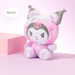 25CM Sanrio Tie Dye Plushies Dolls Cartoon Kuromi Stuffed Plush Doll My Melody Plush Toys Pillow Room Decoration Children Birthday Gifts