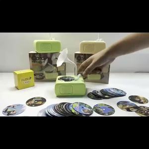 Childrens Phonograph 96 Cards Storytelling Machine English Childrens Learning Educational Early Childhood Toy Card Phonographs
