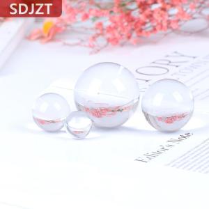 [COD] SDJZT ลูกบอลคริสตัลใสควอตซ์บำบัดทรงกลมอุปกรณ์ถ่ายภาพตกแต่งบ้าน1ชิ้น