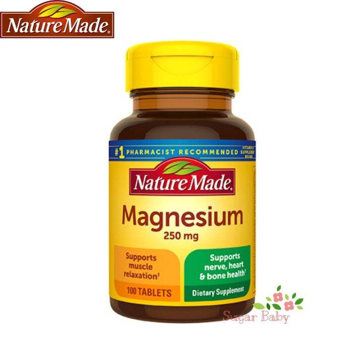 Nature Made Magnesium 250 Mg 100 Tablets แมกนีเซียม 250 มิลลิกรัม (100 ...