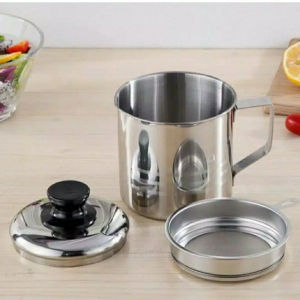 Oil Pot Wadah Saringan Minyak Stainless Steel