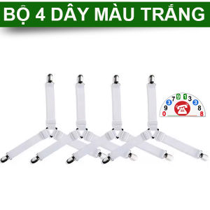 Combo 4 Kẹp Chặn Drap Trải Giường Phụ Kiện Giường Ngủ Chăn Gối Drap Đệm Kẹp Inox chống xê dịch ga trải giường