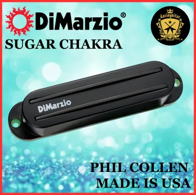 DiMarzio Electric Guitar Pickup Phil Collen Signature Model Sugar Chakra Rail Hum Canceling Single Coil DP427 Black