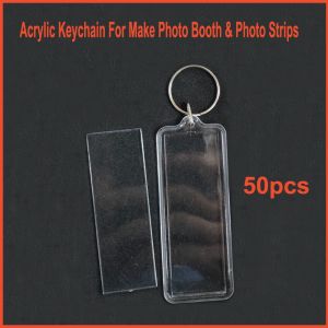 DIY Rectangle 8.3 *3.3 cm Clear Blank Insert Photo Picture Acrylic Keychain