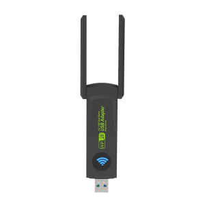 Actual【COD】Adaptor USB WiFi Receiver 1800Mbps WiFi Receiver for Computer Laptop TV Box Wireless WiFi Adapter